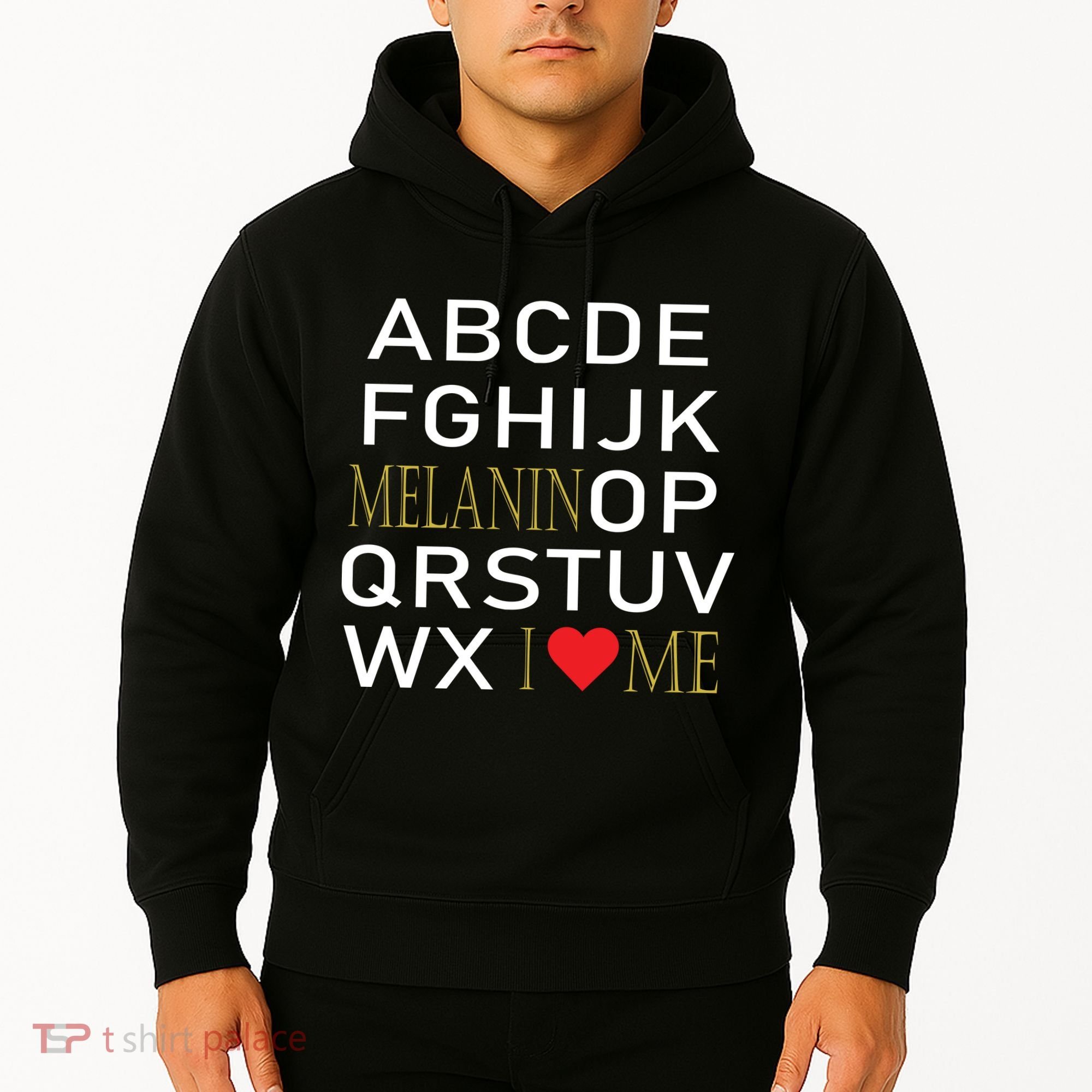 I Heart Melanin Alphabet  Hoodie