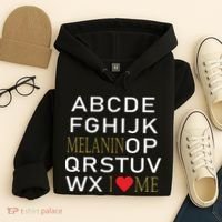 I Heart Melanin Alphabet  Hoodie thumb 4