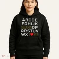 I Heart Melanin Alphabet  Hoodie thumb 5