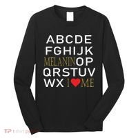 I Heart Melanin Alphabet  Long Sleeve Shirt thumb 0