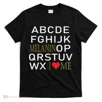 I Heart Melanin Alphabet  T-Shirt thumb 0