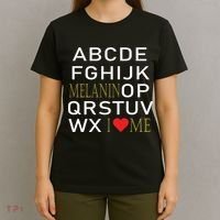 I Heart Melanin Alphabet  T-Shirt thumb 4