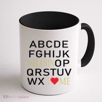 I Heart Melanin Alphabet  Coffee Mug thumb 1