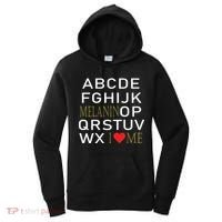 I Heart Melanin Alphabet  Women's Hoodie thumb 0