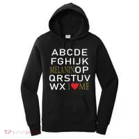 I Heart Melanin Alphabet  Women's Hoodie thumb 0