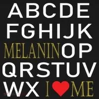 I Heart Melanin Alphabet  Women's Hoodie thumb 2