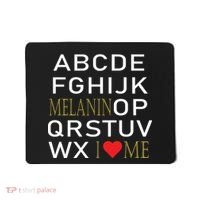 I Heart Melanin Alphabet  Mousepad thumb 0
