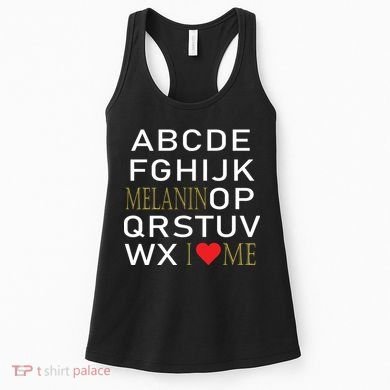 I Heart Melanin Alphabet  Women's Tank Top