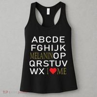 I Heart Melanin Alphabet  Women's Tank Top thumb 3