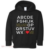 I Heart Melanin Alphabet  Toddler Hoodie thumb 0