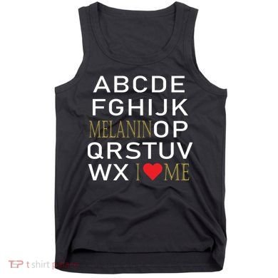 I Heart Melanin Alphabet  Tank Top