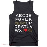 I Heart Melanin Alphabet  Tank Top thumb 0
