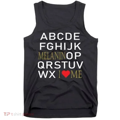 I Heart Melanin Alphabet  Tank Top
