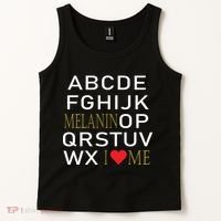 I Heart Melanin Alphabet  Tank Top thumb 2