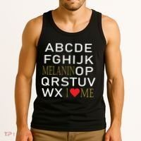 I Heart Melanin Alphabet  Tank Top thumb 3