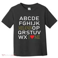 I Heart Melanin Alphabet  Toddler T-Shirt thumb 0