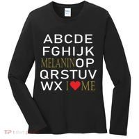 I Heart Melanin Alphabet  Women's Long Sleeve Shirt thumb 0