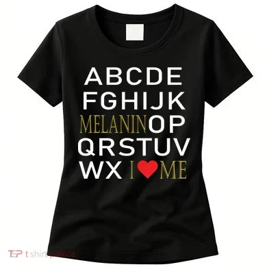 I Heart Melanin Alphabet Women's T-Shirt