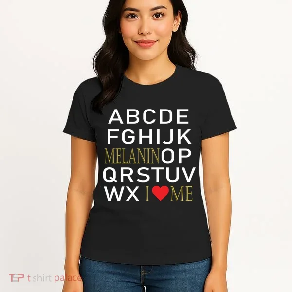 I Heart Melanin Alphabet  Women's T-Shirt