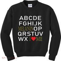 I Heart Melanin Alphabet  Kids Sweatshirt thumb 0