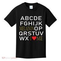 I Heart Melanin Alphabet  Kids T-Shirt thumb 0