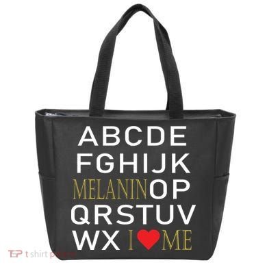 I Heart Melanin Alphabet  Tote Bag