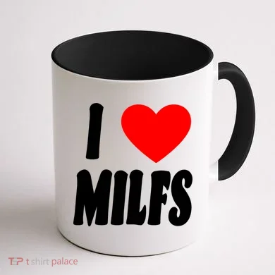 I Heart Milfs Coffee Mug back