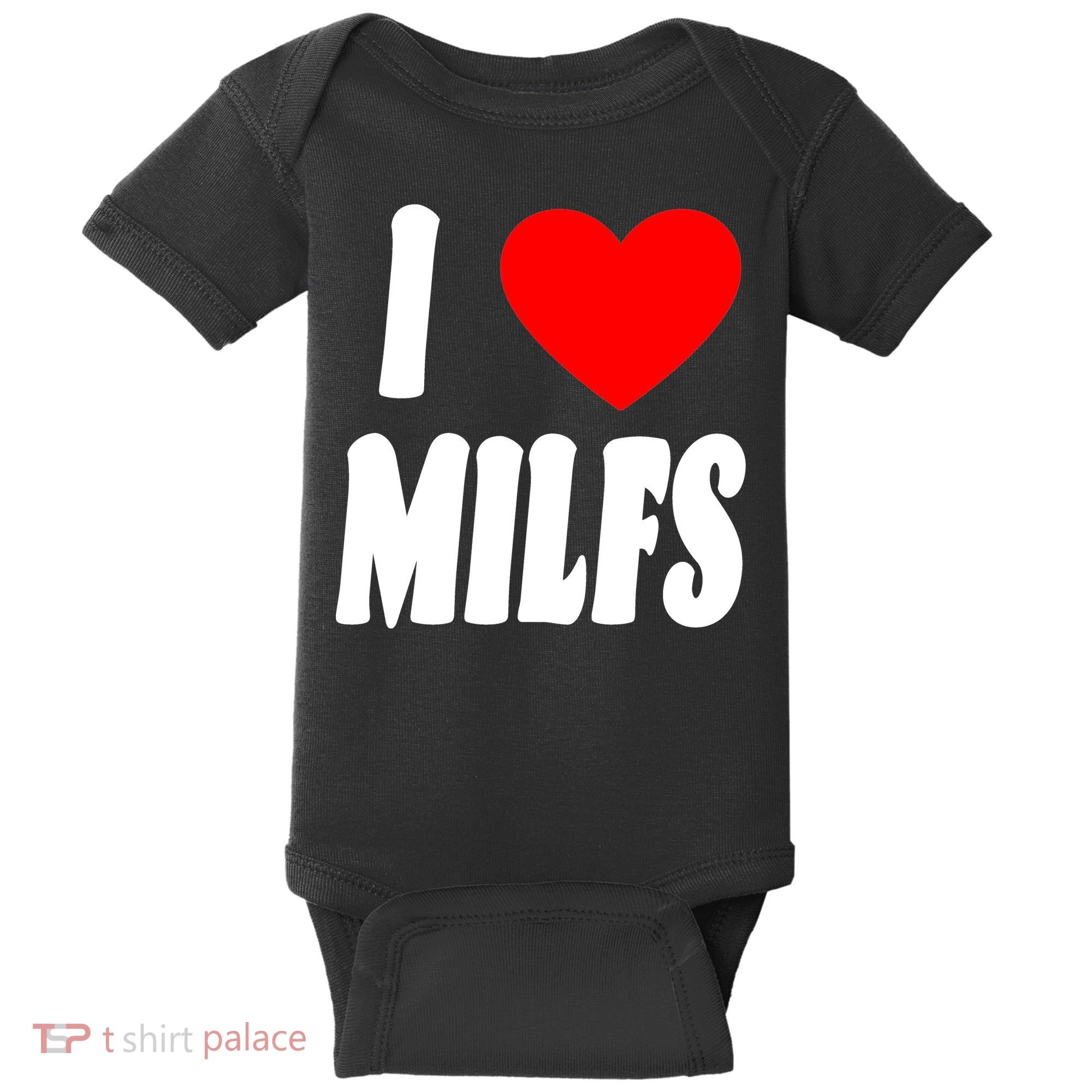 I Heart Milfs Baby Bodysuit