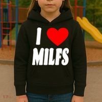 I Heart Milfs Kids Hoodie thumb 3