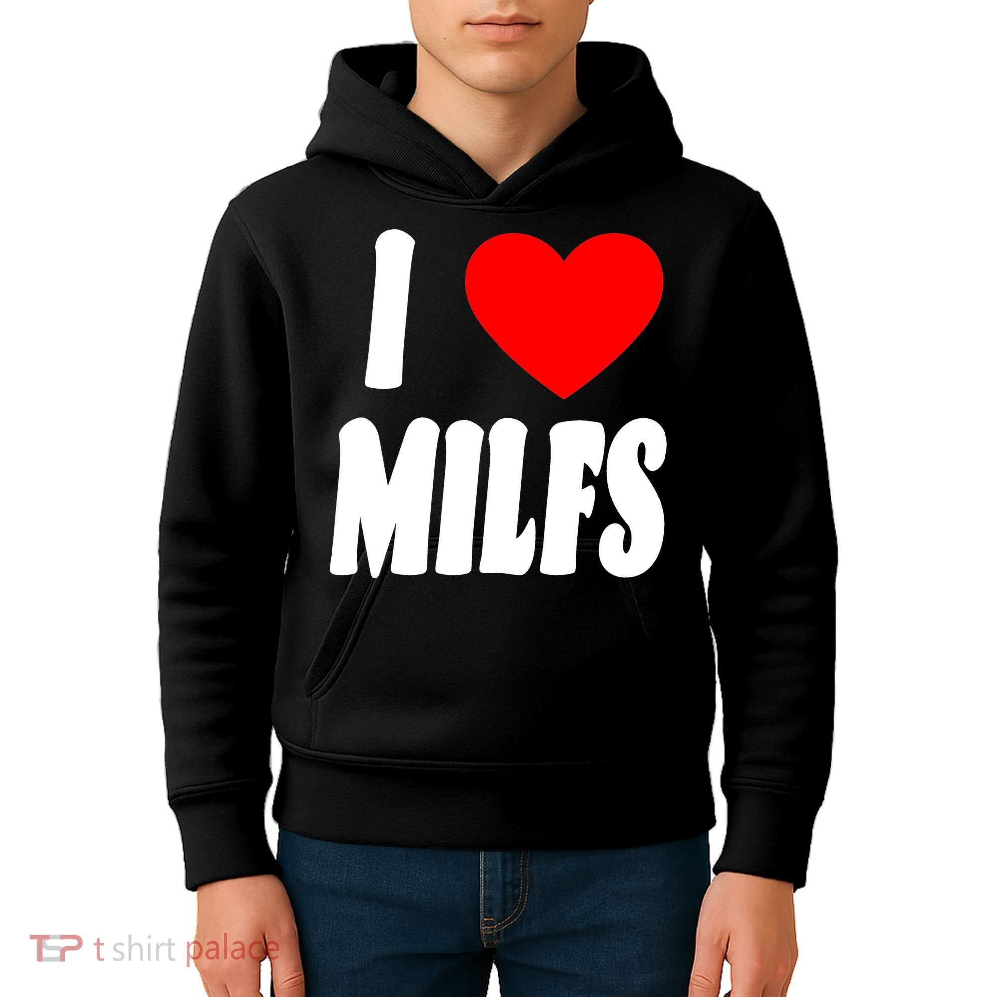 I Heart Milfs Kids Hoodie