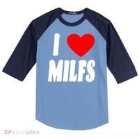 I Heart Milfs Raglan Baseball Sleeve Shirt thumb 0