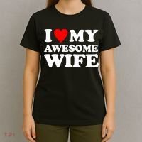 I Heart My Awesome Wife T-Shirt thumb 4