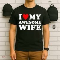 I Heart My Awesome Wife T-Shirt thumb 6