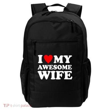 I Heart My Awesome Wife Backpack