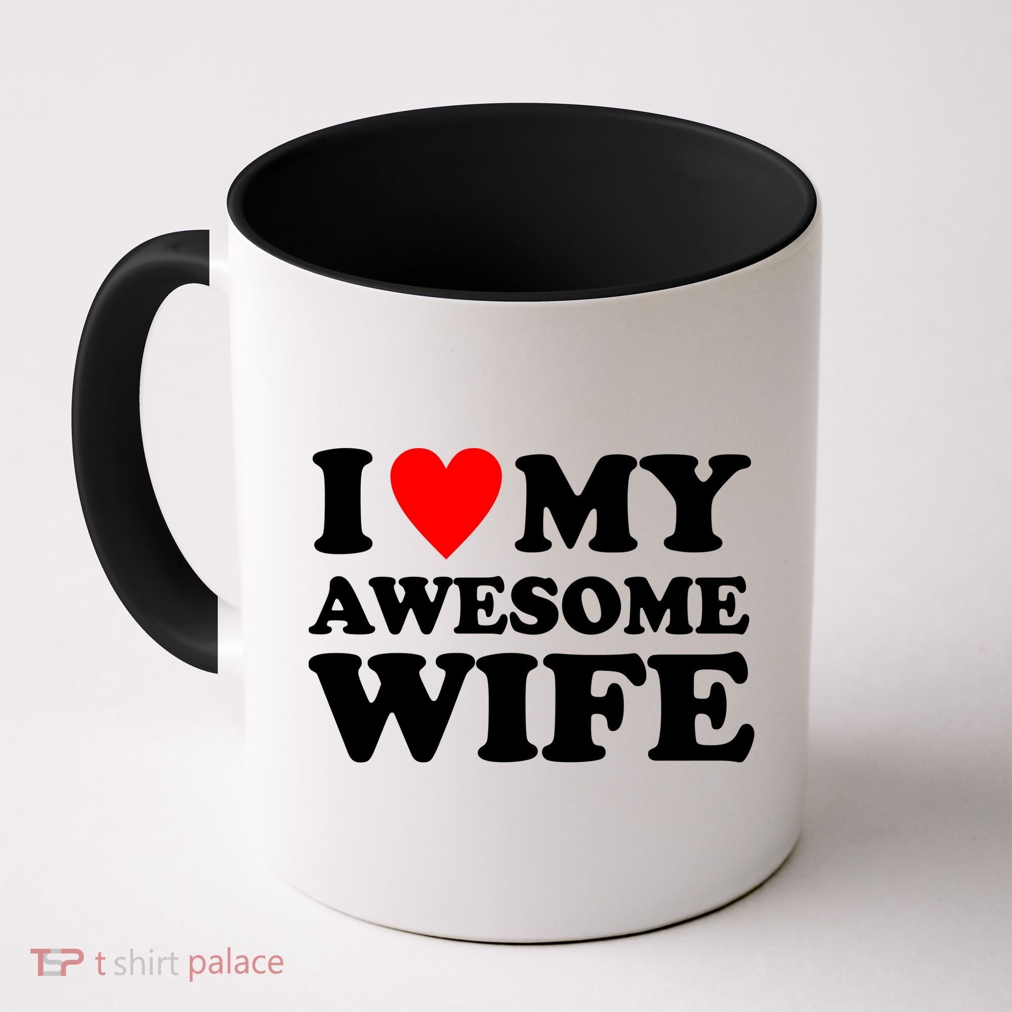 I Heart My Awesome Wife Coffee Mug