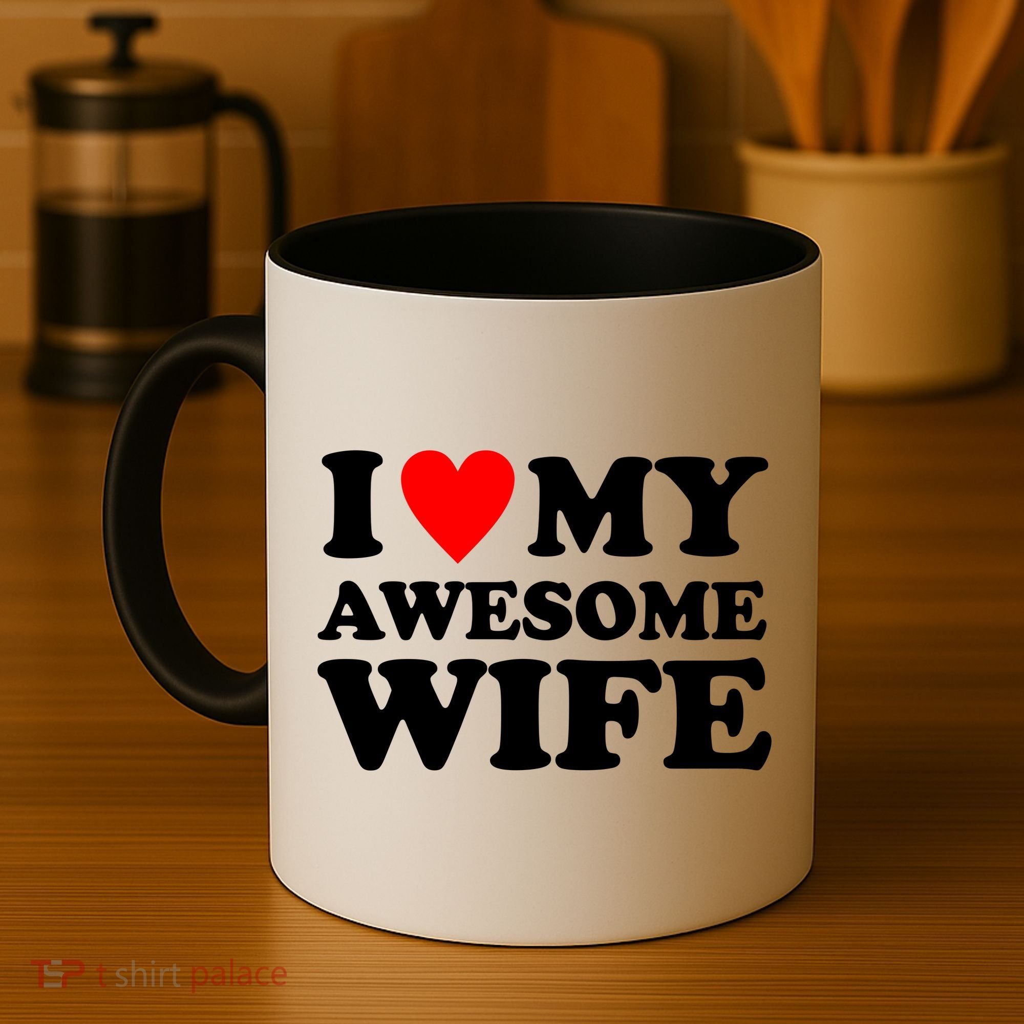 I Heart My Awesome Wife Coffee Mug