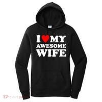 I Heart My Awesome Wife Women's Hoodie thumb 0