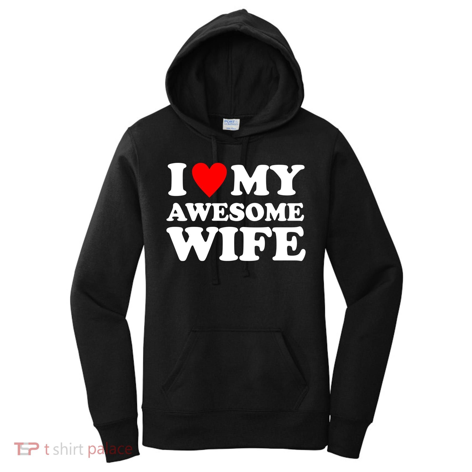 I Heart My Awesome Wife Women's Hoodie