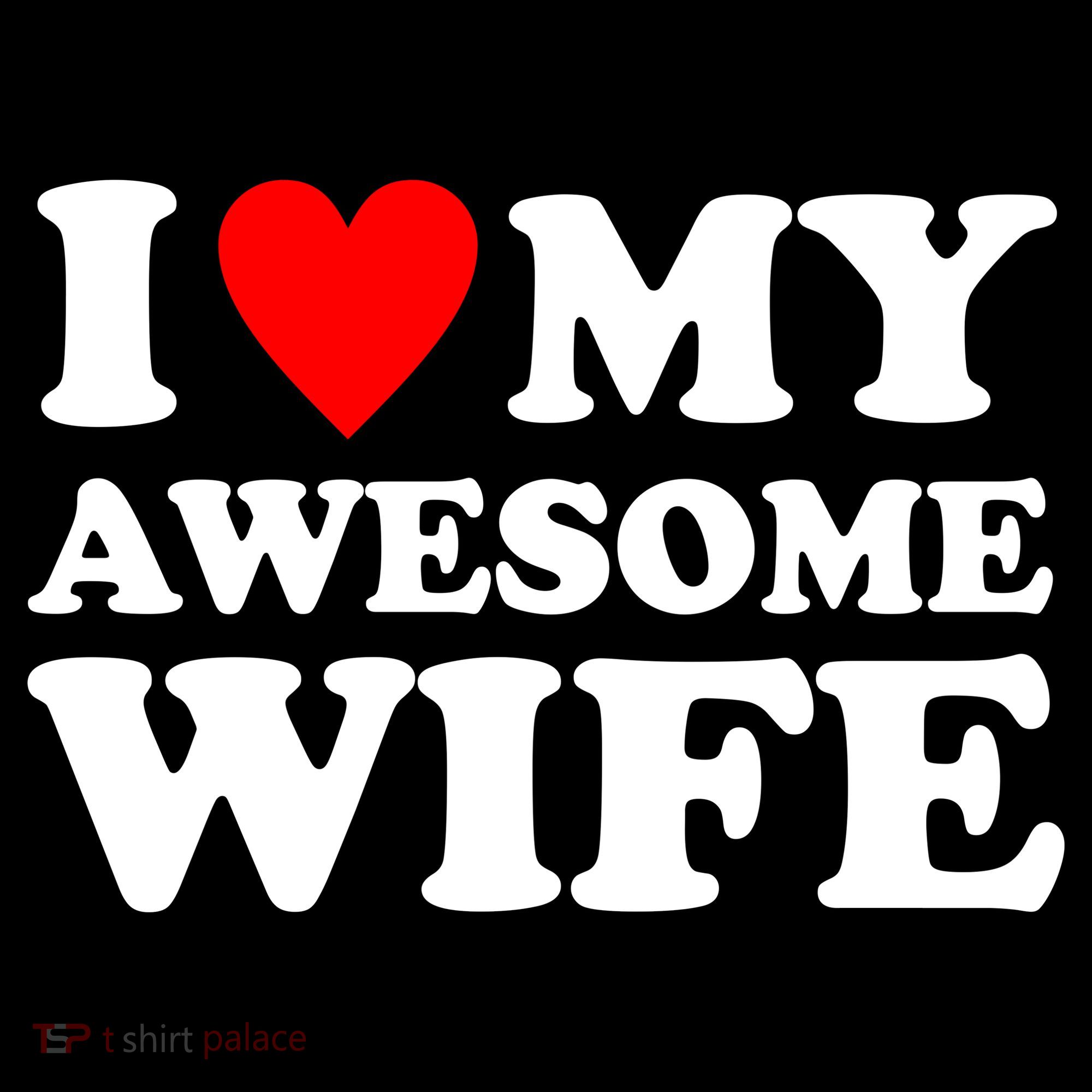 I Heart My Awesome Wife Women's Hoodie