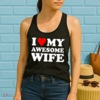 I Heart My Awesome Wife Women's Tank Top thumb 2