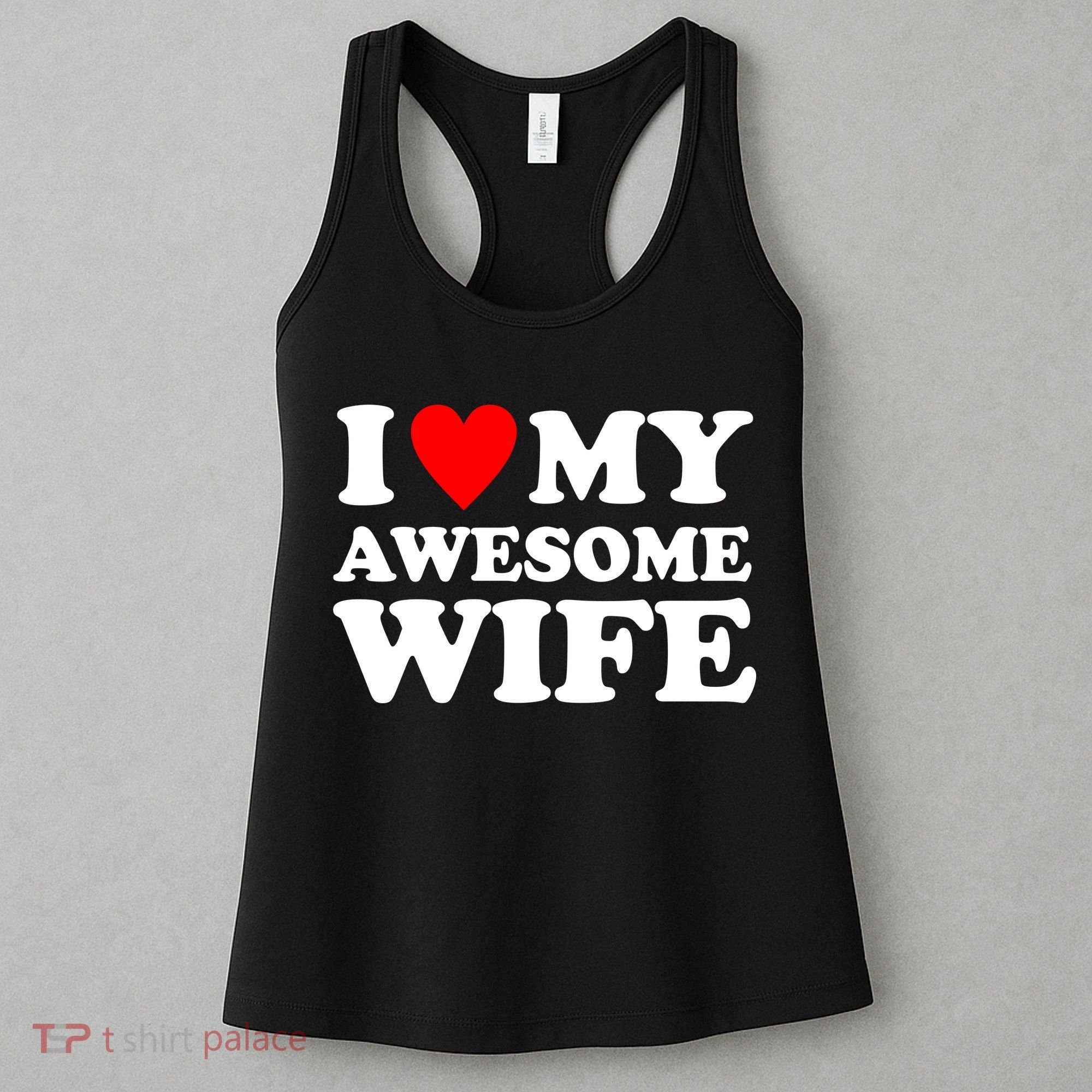I Heart My Awesome Wife Women's Tank Top