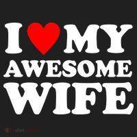 I Heart My Awesome Wife Hat thumb 2