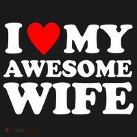 I Heart My Awesome Wife Women's Long Sleeve Shirt thumb 2