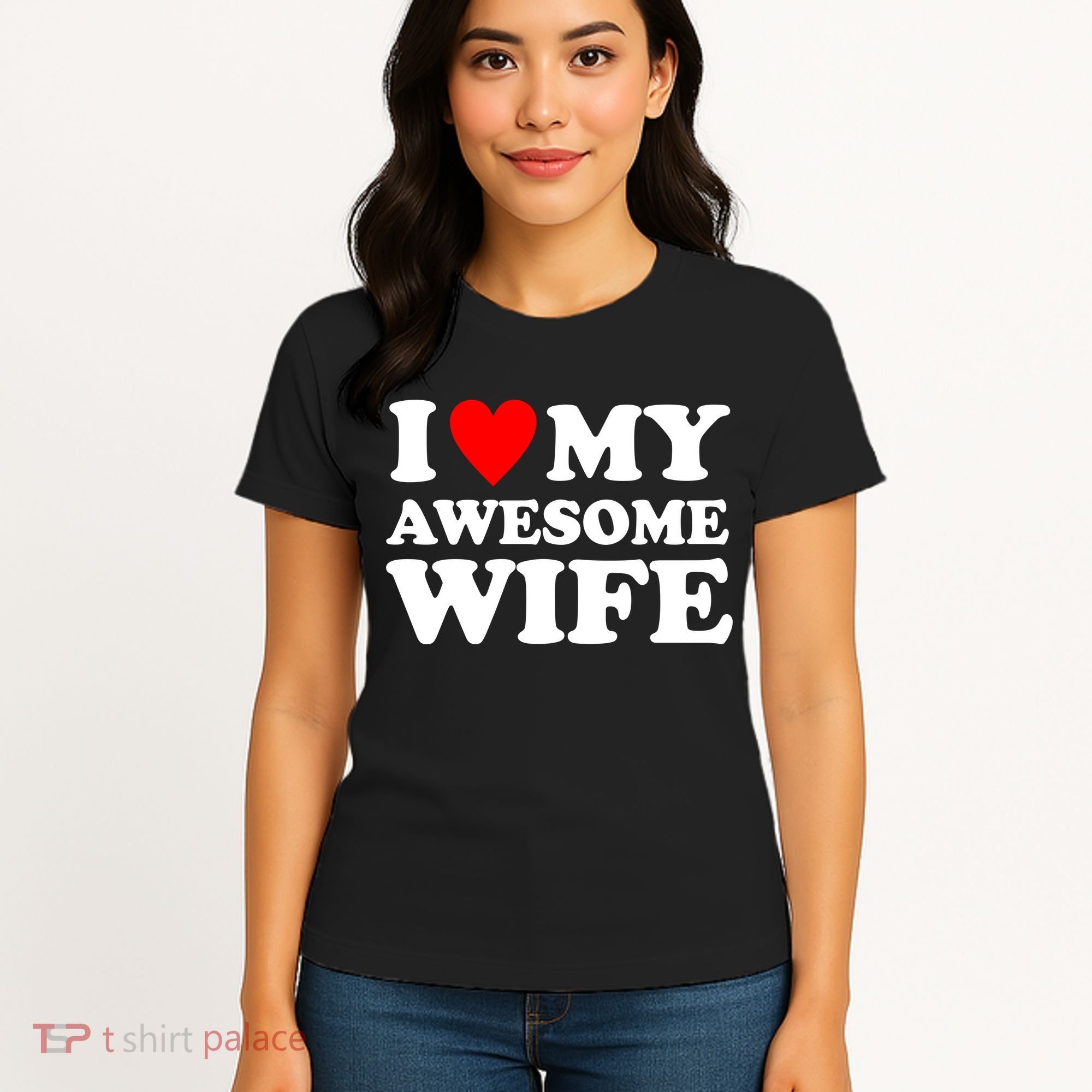 I Heart My Awesome Wife Women's T-Shirt