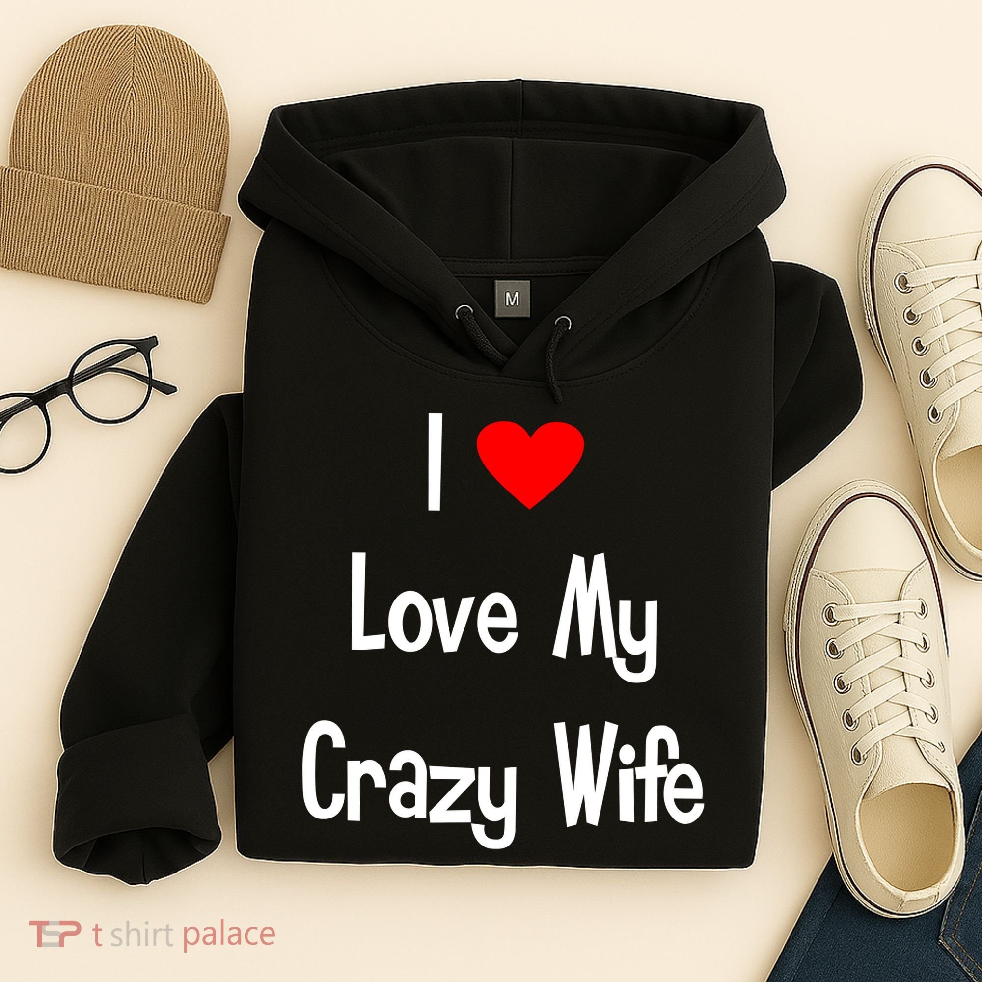 I Heart My Crazy Wife Hoodie