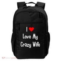I Heart My Crazy Wife Backpack thumb 0