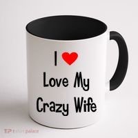 I Heart My Crazy Wife Coffee Mug thumb 1