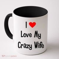 I Heart My Crazy Wife Coffee Mug thumb 0