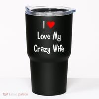 I Heart My Crazy Wife Tumbler thumb 0