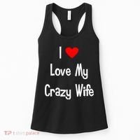 I Heart My Crazy Wife Women's Tank Top thumb 0